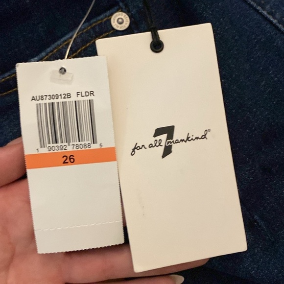 NWT 7 For All Mankind Women’s Blue Ankle Skinny Jeans Size 26 - Picture 7 of 10